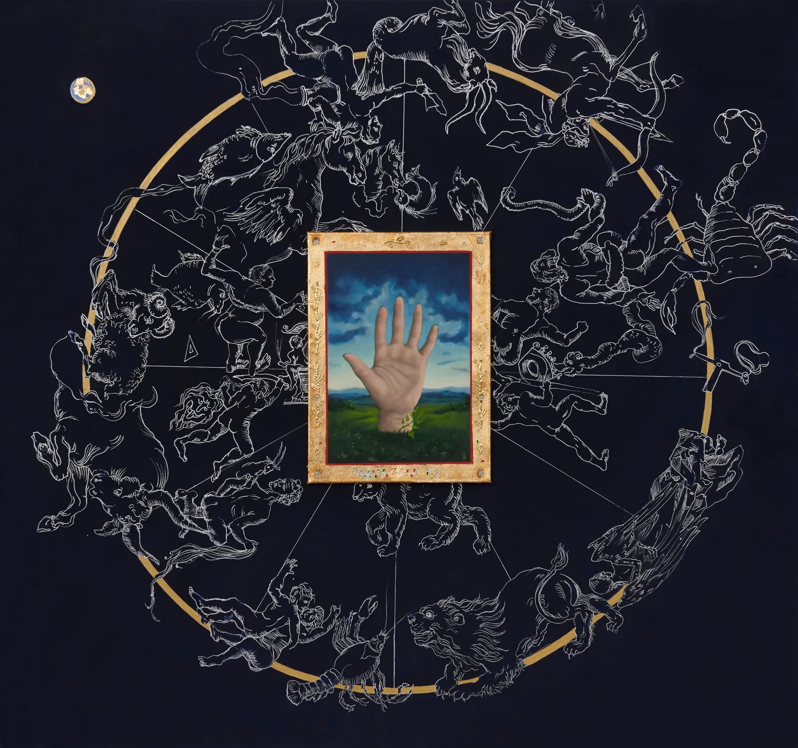 Julia Curylo, Map from the sky with a mystical hand