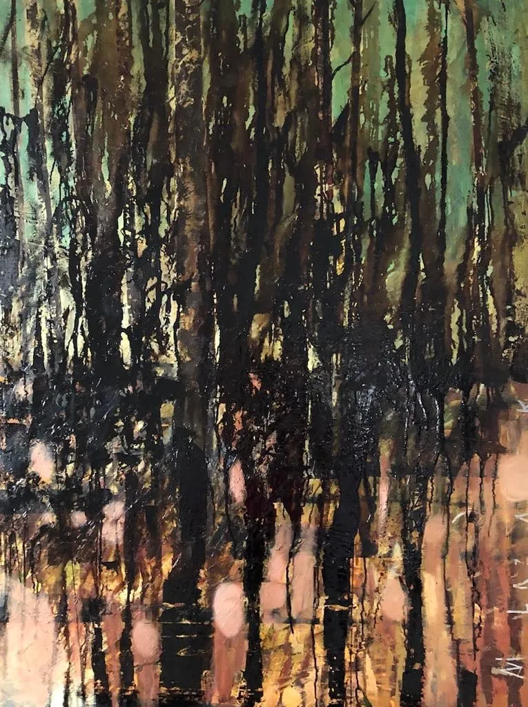 Malgorzata Lazarek, Afternoon in the forest, 2020