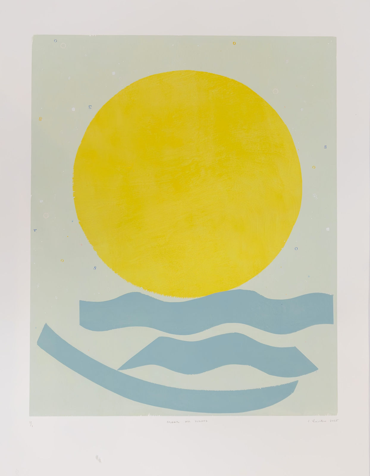 Crystalle Lacouture, Moon on Waves, 2025