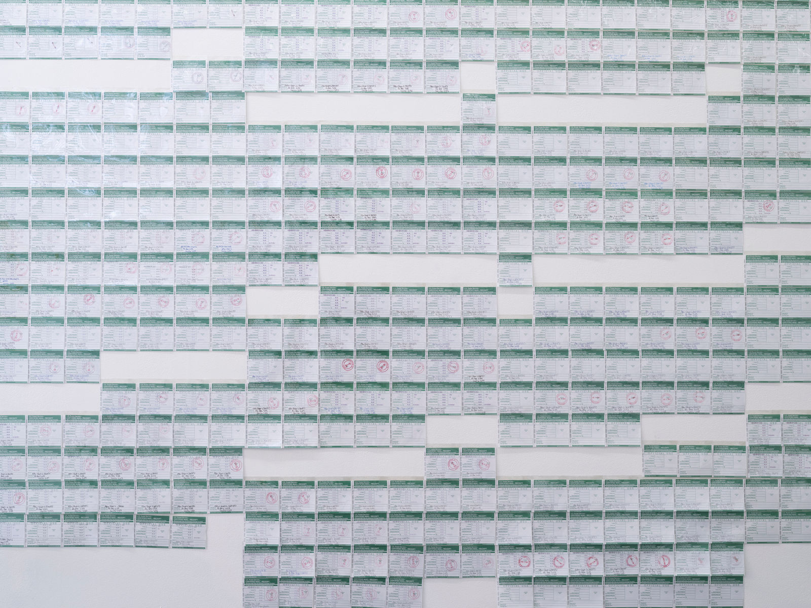 Nicole Wilson, National Debt Project, Physical archive, 2009-present