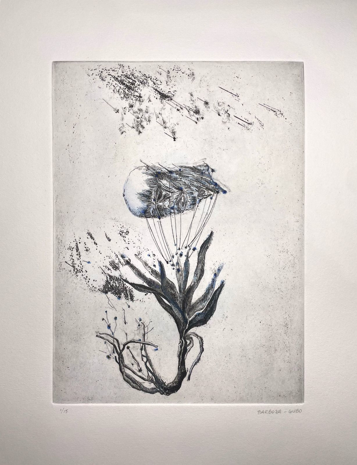 Juan José Barboza-Gubo, Untitled (Blue Series, 1), 2025