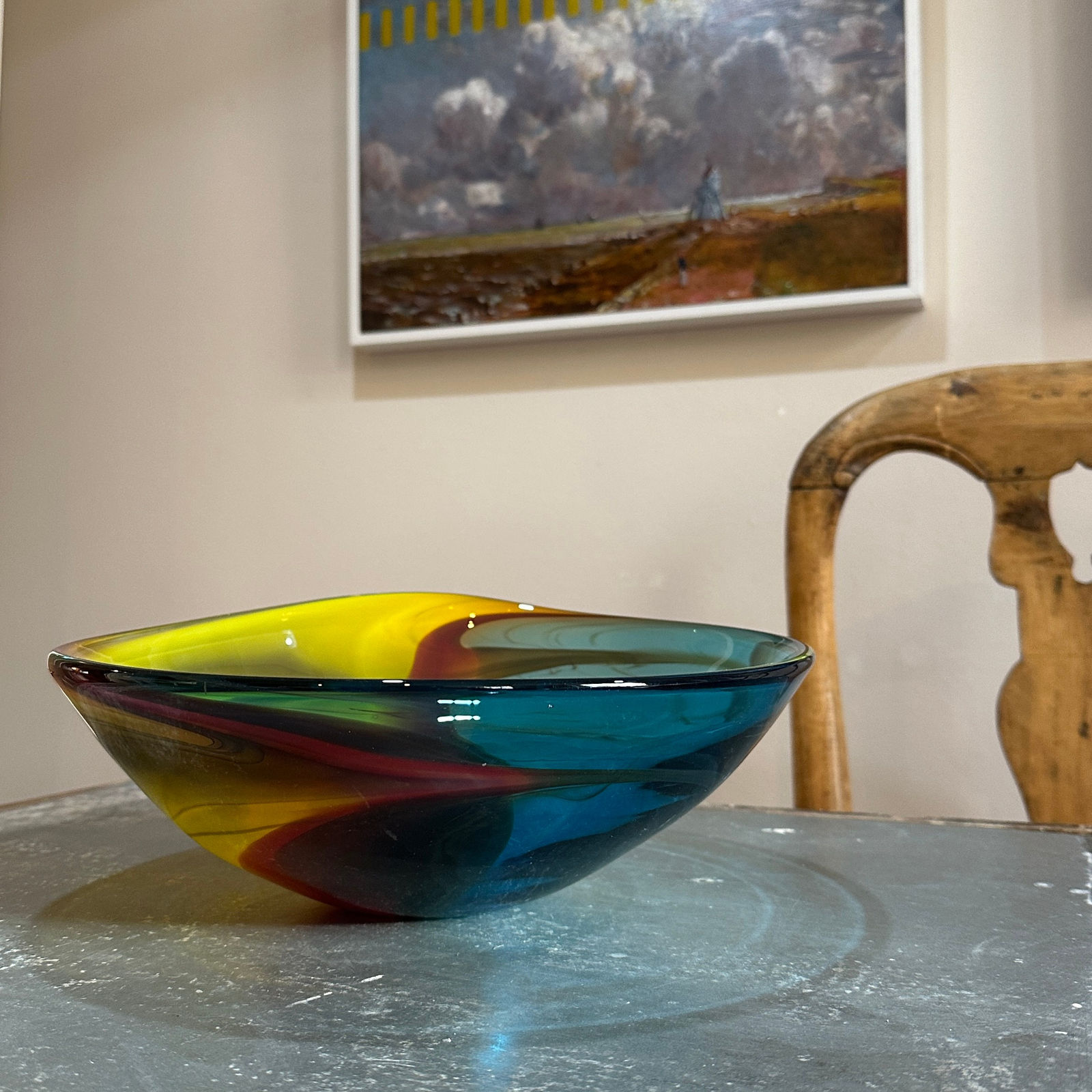 Phil Atrill, Copper Blue Horizon Bowl, 2025