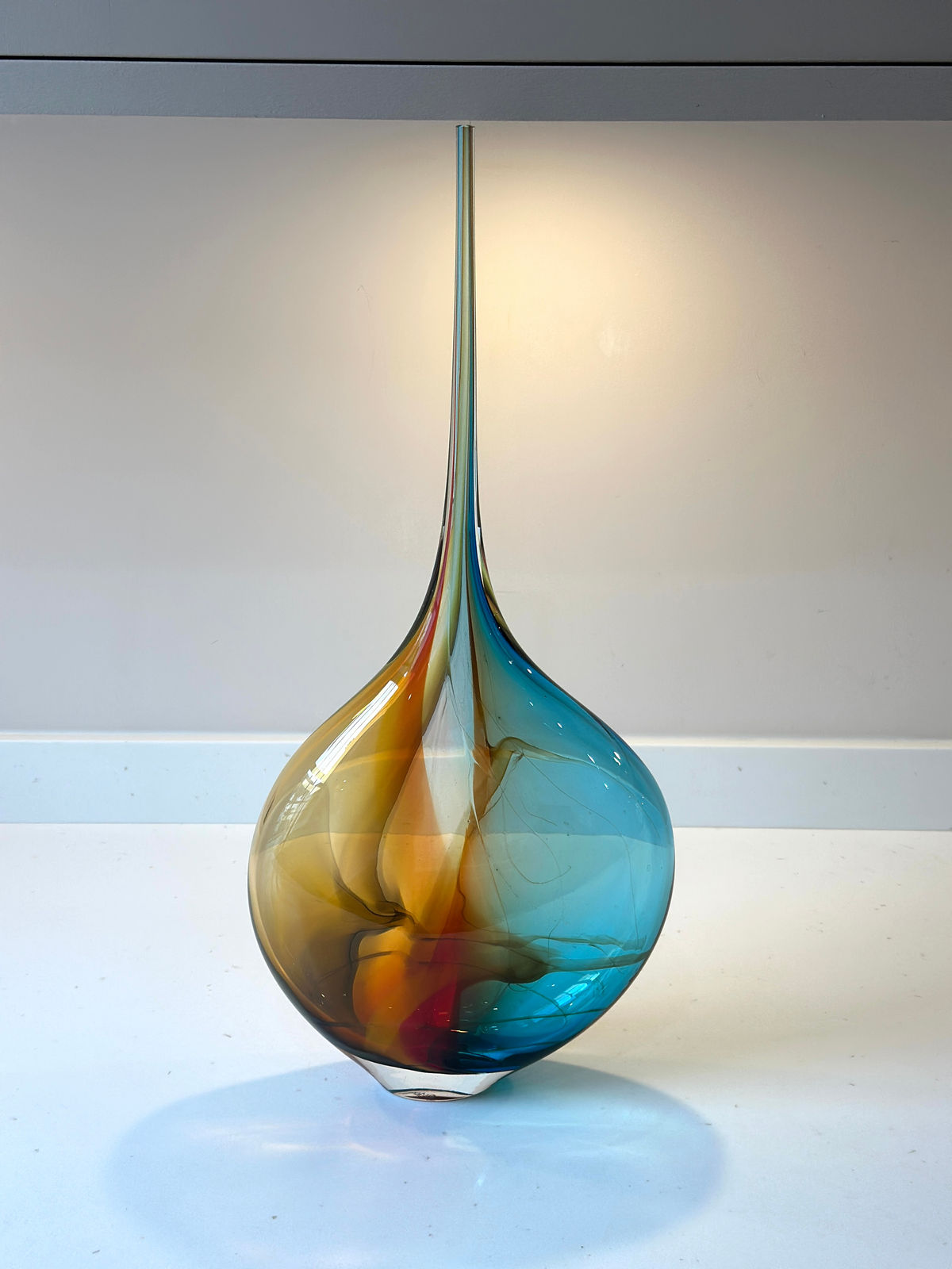 Phil Atrill, Copper Blue Round Bottles I & II, 2025