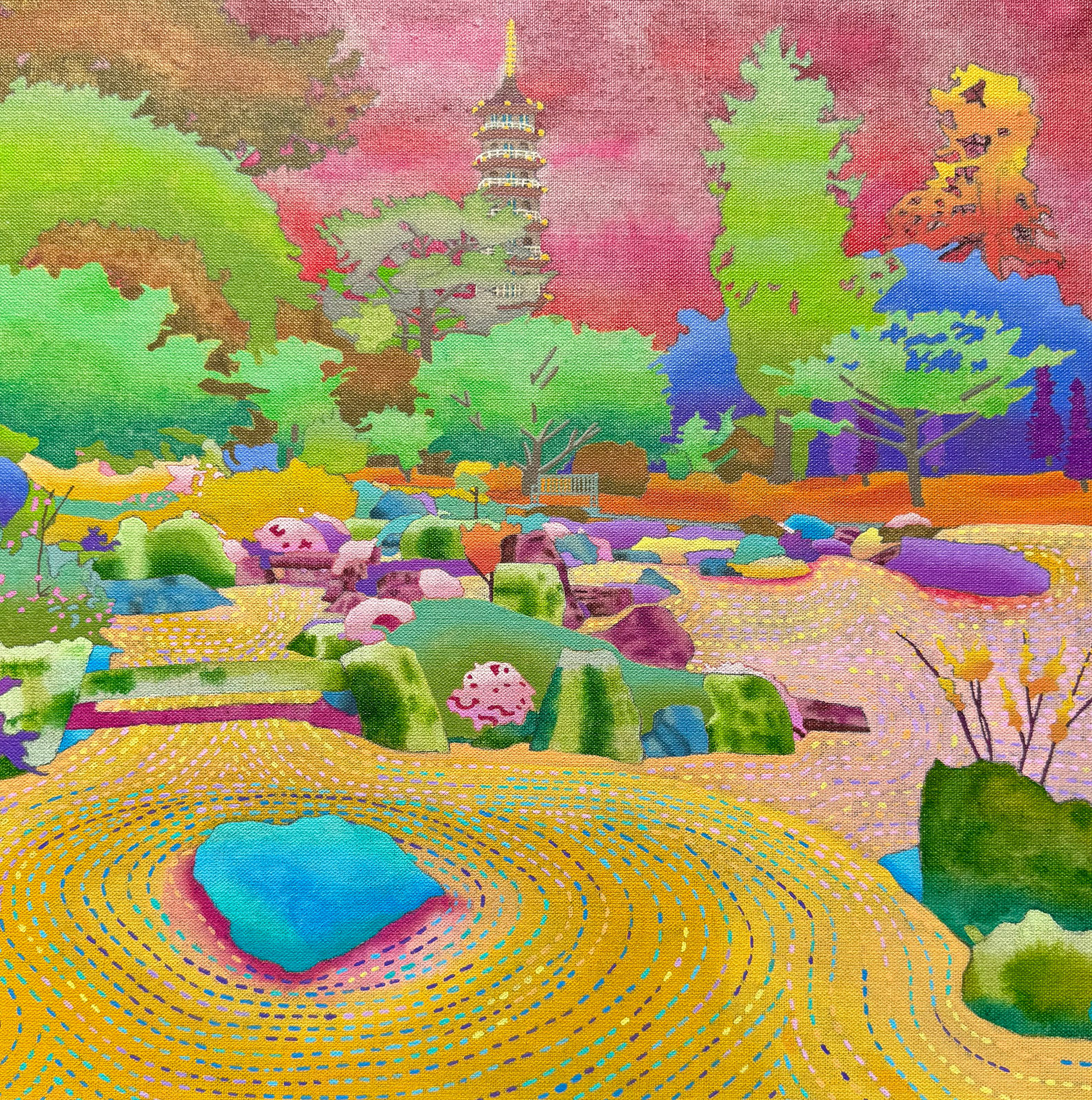 Cecilia Caulder, Peace, Harmony and Activity, Kew Gardens, 2025