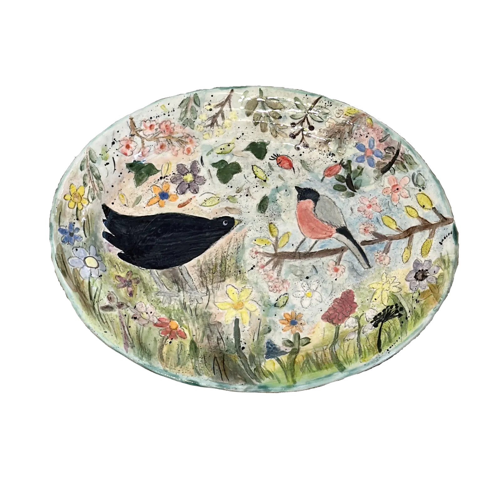 Amelia Tuttiett, Bertie Blackbird Platter, 2026