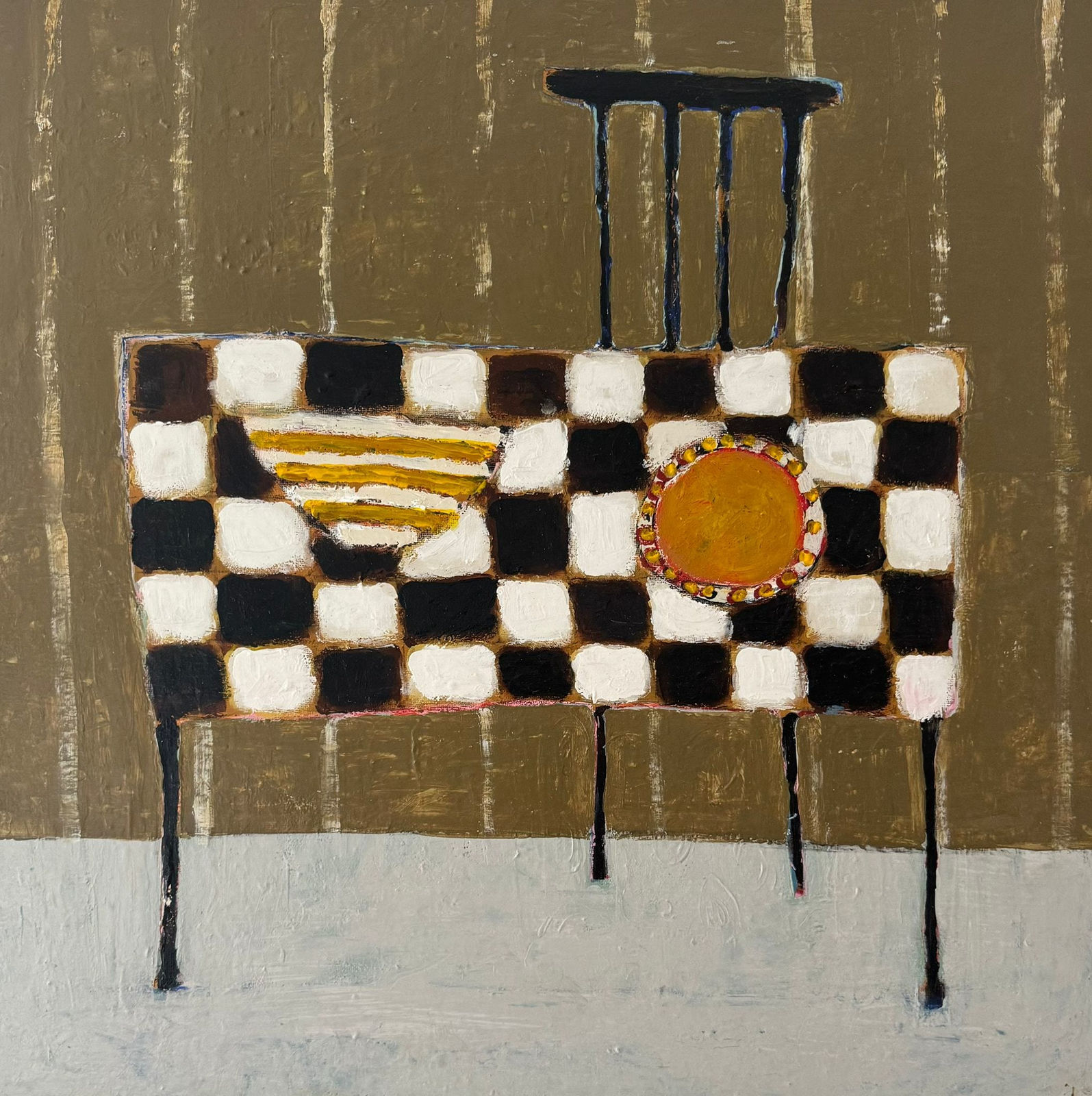 June Hughes, My Formula 1 Tablecloth, 2025