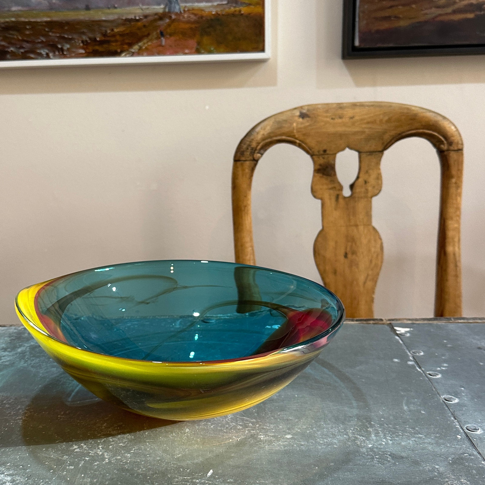 Phil Atrill, Copper Blue Horizon Bowl, 2025