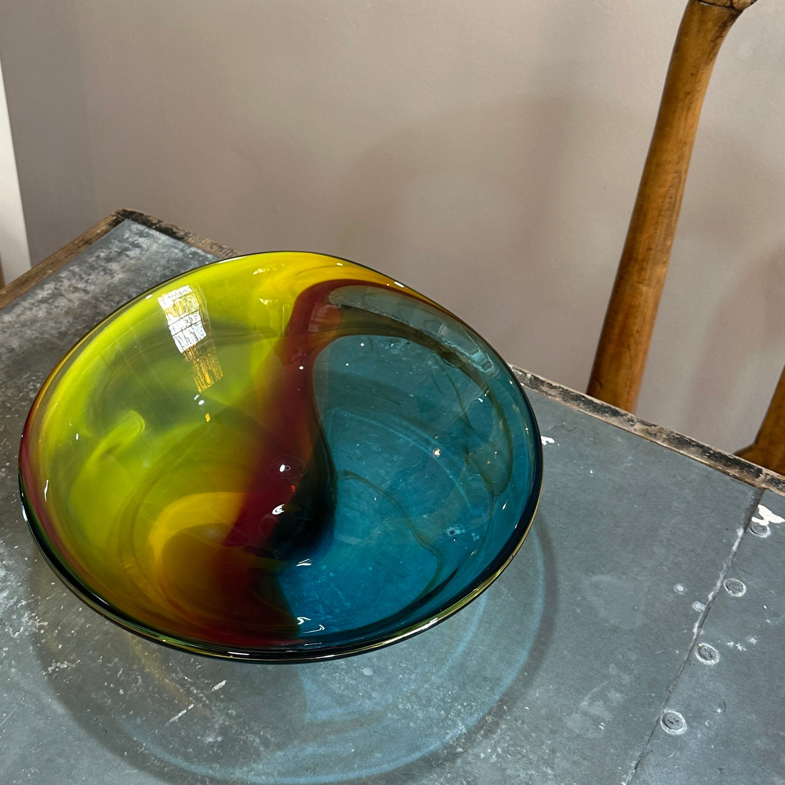 Phil Atrill, Copper Blue Horizon Bowl, 2025