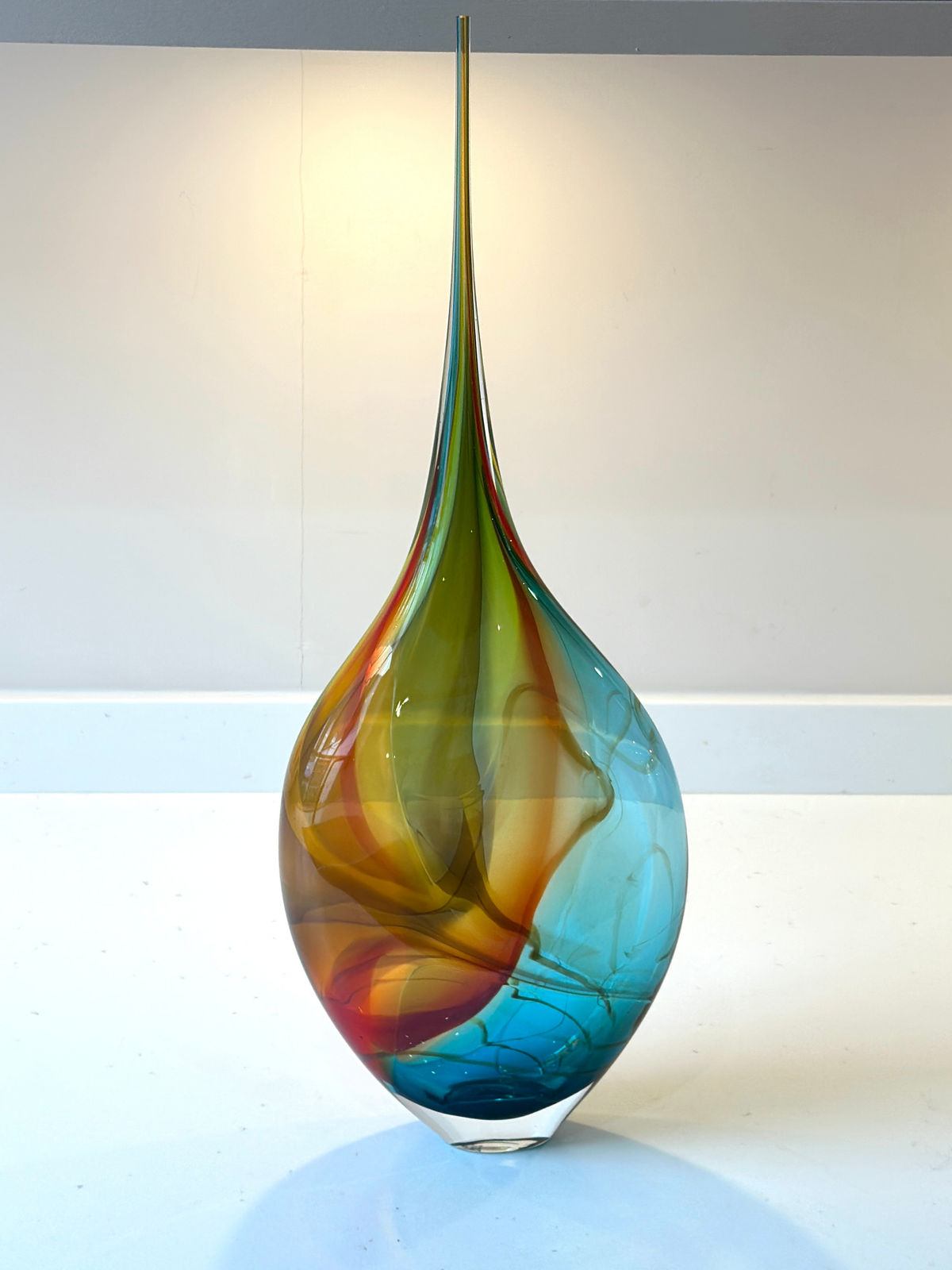 Phil Atrill, Copper Blue Tall Bottle, 2025