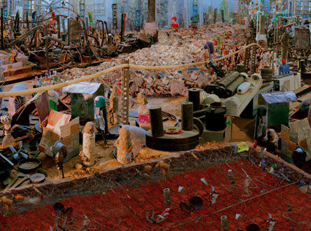 Vivan Sundaram, Barricade (with mattress), 2008