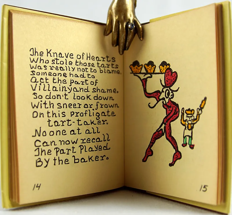 Mother Goose. Illustrated text spread