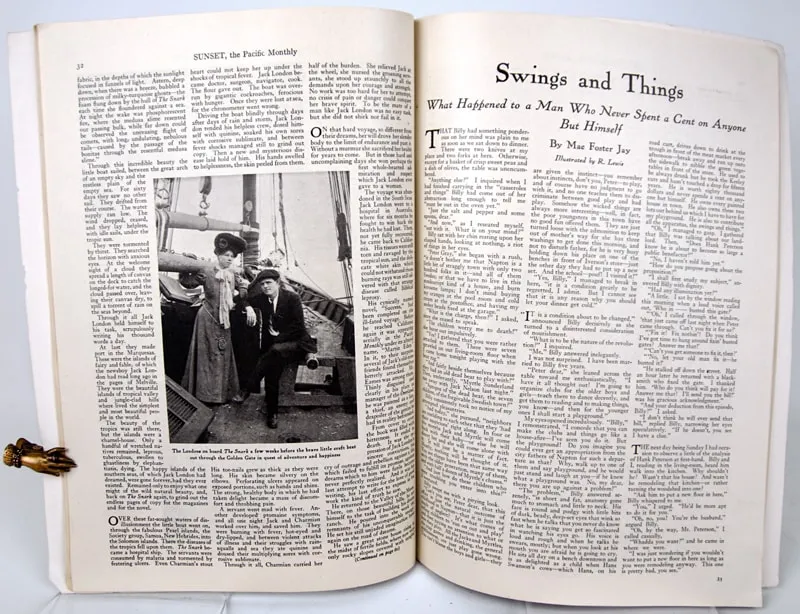 Sunset: The Pacific Monthly. Text spread