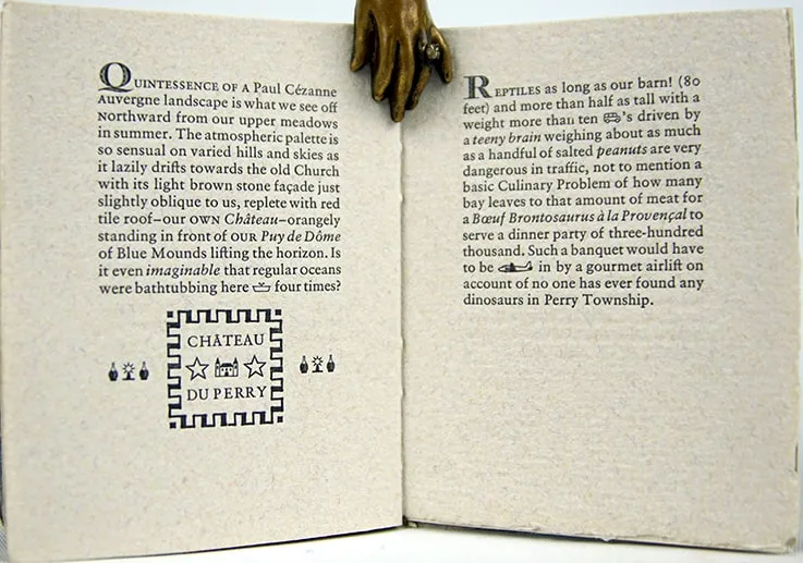 The Quartz Crystal History of Perry Township Since the Earliest Creation of Life by Walter Hamady. Interior page.