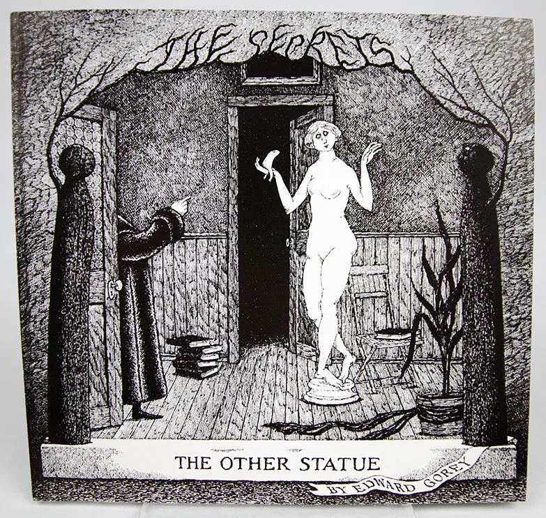 Proof of The Other Statue by Edward Gorey. Front cover