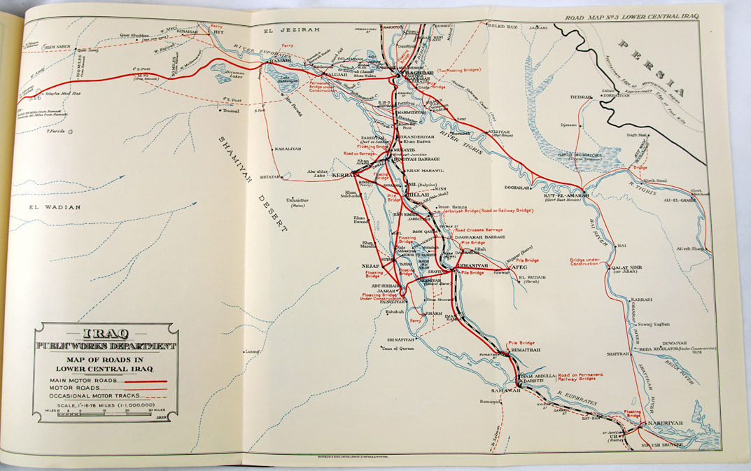 Maps of Iraq with Notes for Visitors. Map