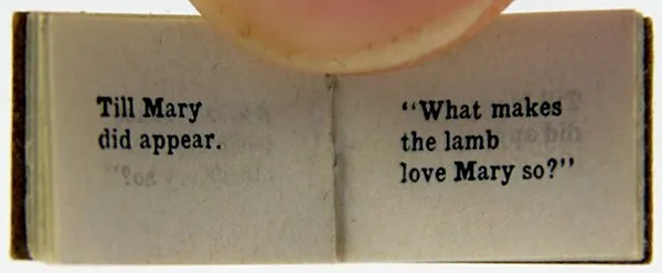 Mary's Lamb. Text spread