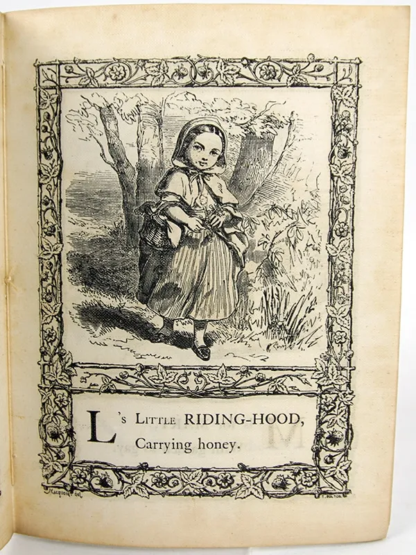 The Childs Own Alphabet published by Low & Son. Interior page with letter L.
