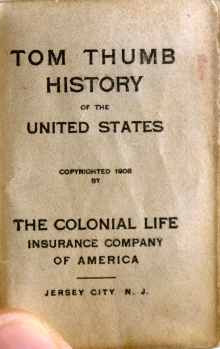 Tom Thumb History of the United States. Title page.