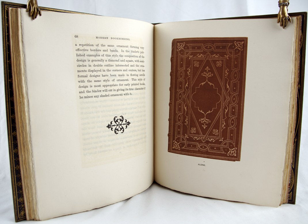 Modern Bookbinding Practically Considered. Illustrated text spread