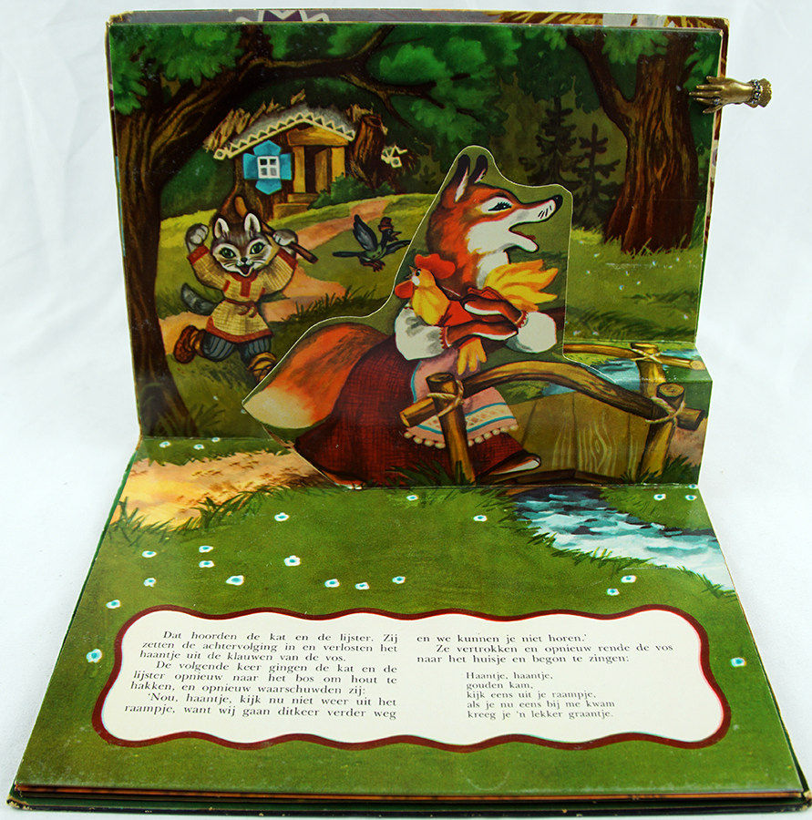 Haantje Goudkam. Een Russisch Volkssprookje. Pop-up spread