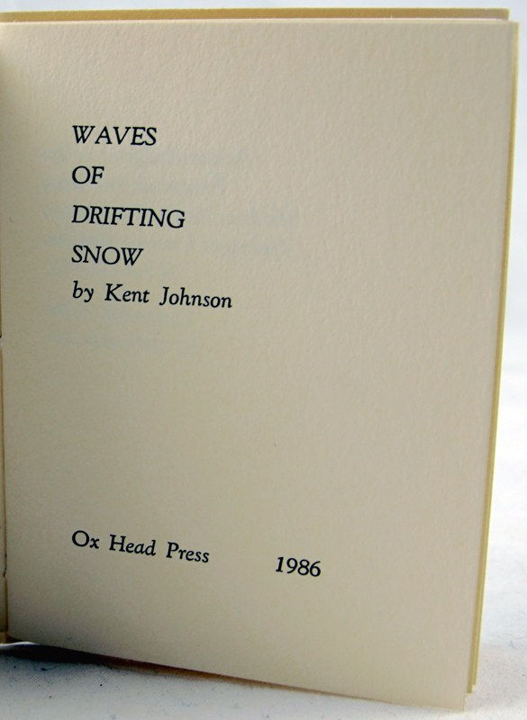 Waves of Drifting Snow. Title page