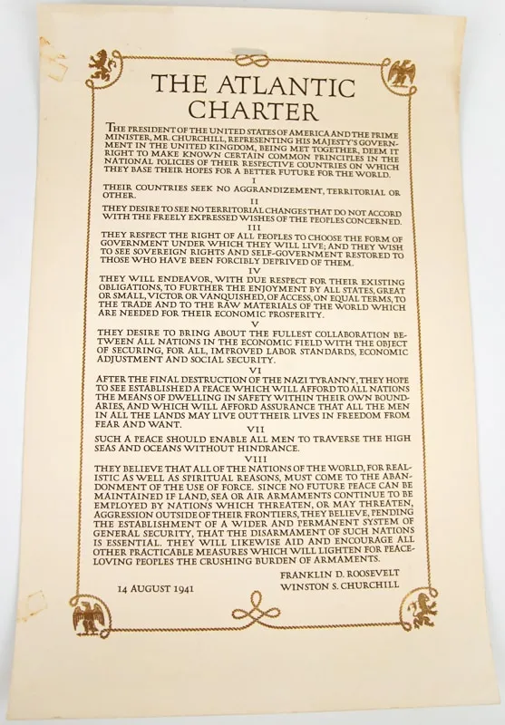 The Atlantic Charter, designed by Bruce Rogers