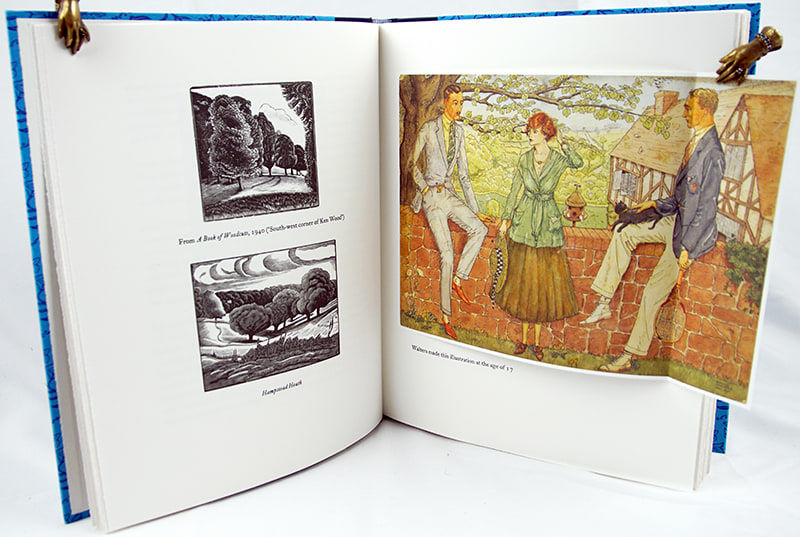 Edward Walters. Printer and Engraver. Illustrated spread