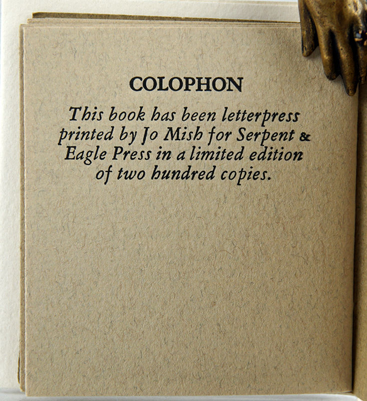 The Philosophy of Captain Nemo. Colophon