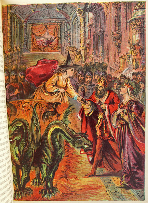 Spiashchaia Tsarevna [The Sleeping Princess]. Interior page, illustration.