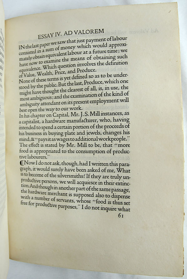 Unto This Last: Four Essays on the First Principles of Political Economy. Text page