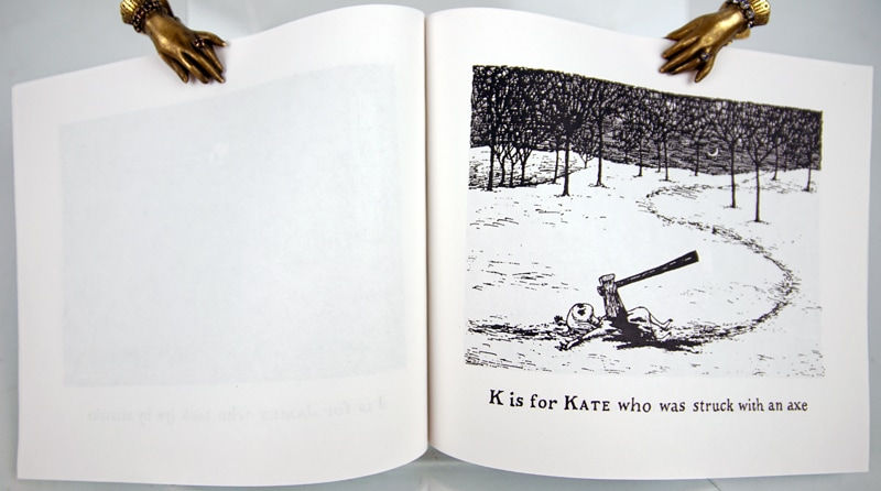 Uncorrected proof for The Gashlycrumb Tinies. Illustration