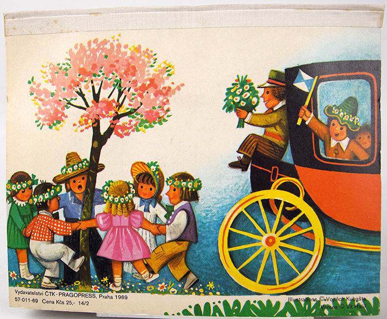 Jedem na prázdniny by Vojtech Kubasta. Back cover