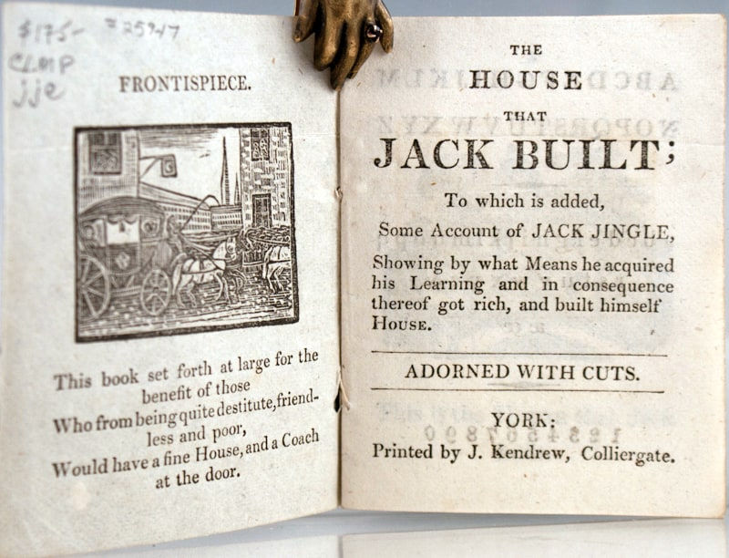 The House That Jack Built; To Which is Added, Some Account of Jack Jingle. Title page.