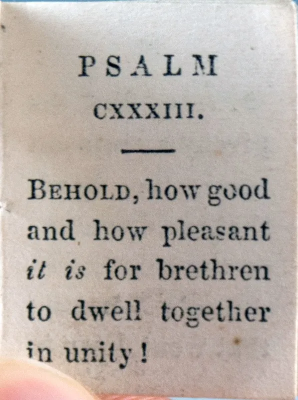 The XXIII, XXIV, and CXXXIII Psalms. Interior page.
