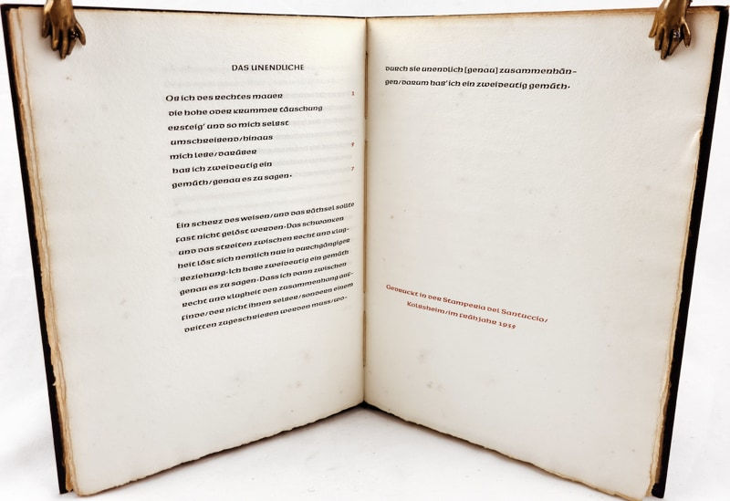 Fragmente des Pindar. Text spread