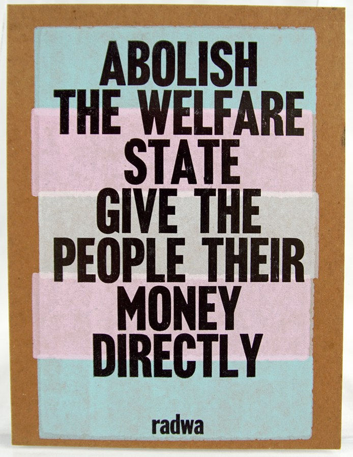 Amos Paul Kennedy, Jr., "Abolish the welfare state...", 2024