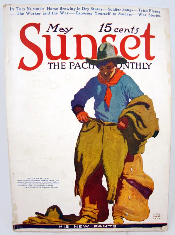 Sunset: The Pacific Monthly. Front cover