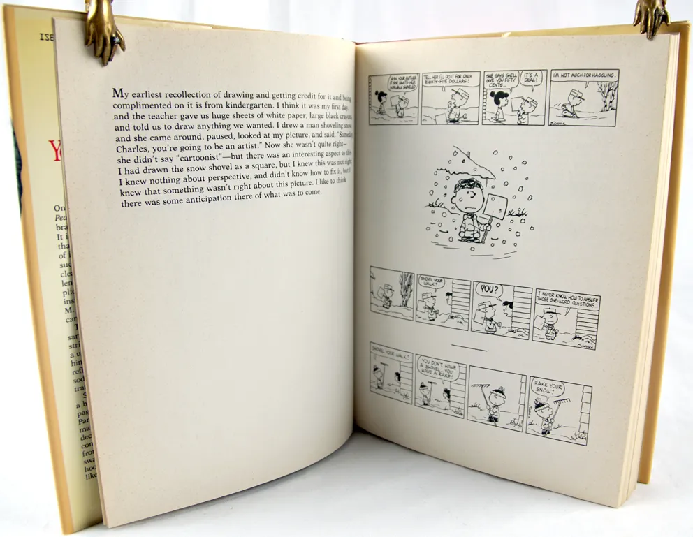 You Don't Look 35, Charlie Brown! Illustrated text page