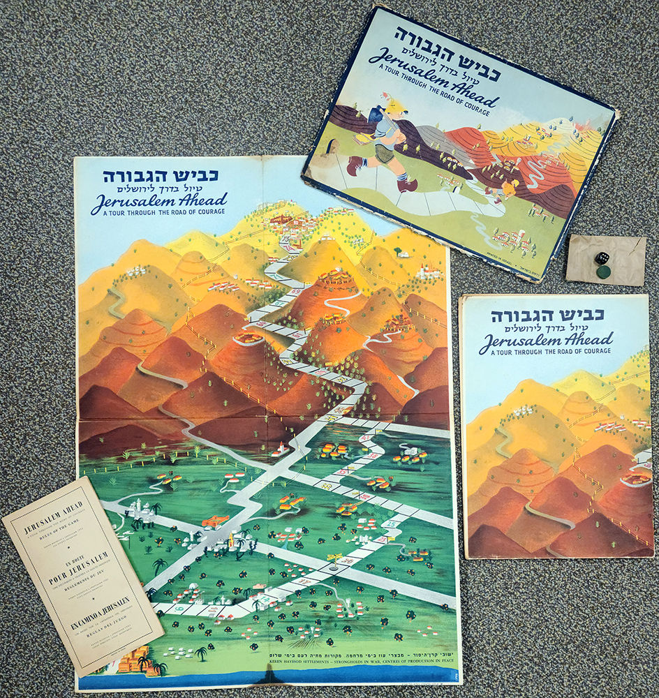 Jerusalem Ahead. A Tour through the Road of Courage. Game and board