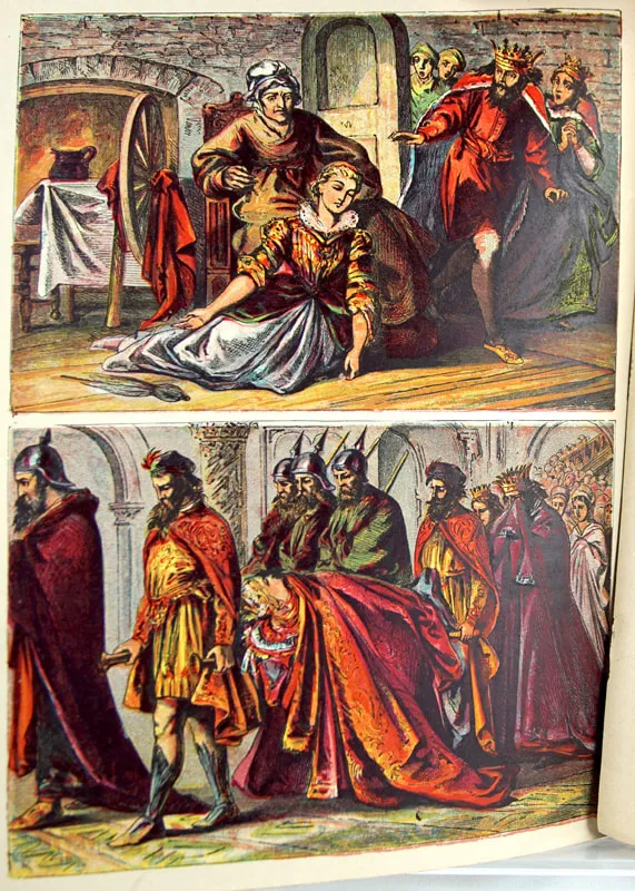 Spiashchaia Tsarevna [The Sleeping Princess]. Interior page, illustration.