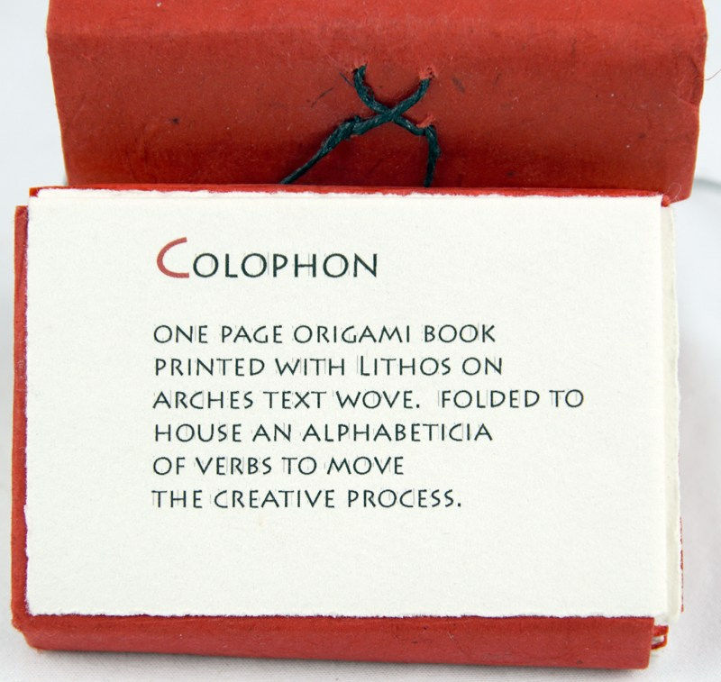 Alphabetica to Practice. Colophon