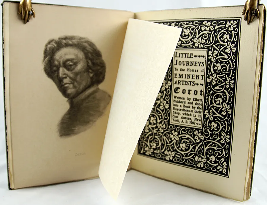 Little Journeys to the Homes of Eminent Artists: Corot. Title-page spread