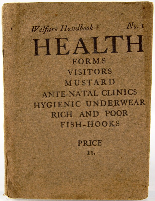 Welfare Handbook No. 1: Health illustrated by Eric Gill. Front cover.