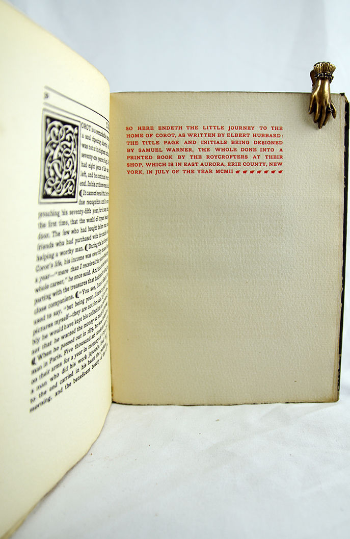 Little Journeys to the Homes of Eminent Artists: Corot. Colophon