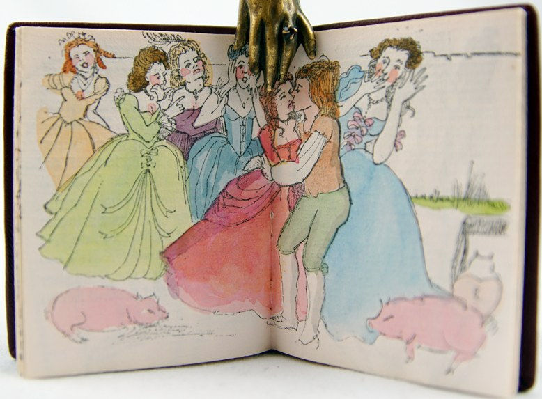 The Princess and the Swineherd. Illustrated spread