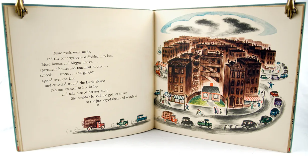 The Little House. Illustrated text spread