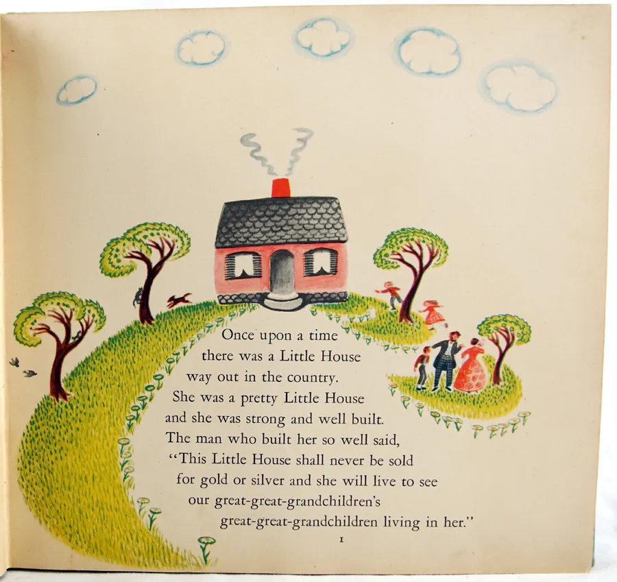The Little House. Illustrated text page