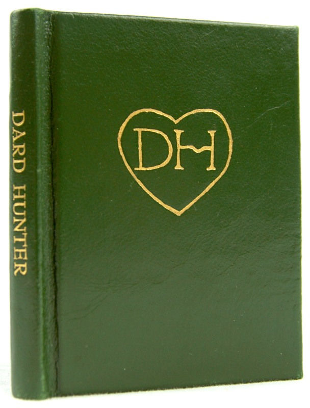 Dard Hunter. A Short Biography of Dard Hunter, Jr. Binding