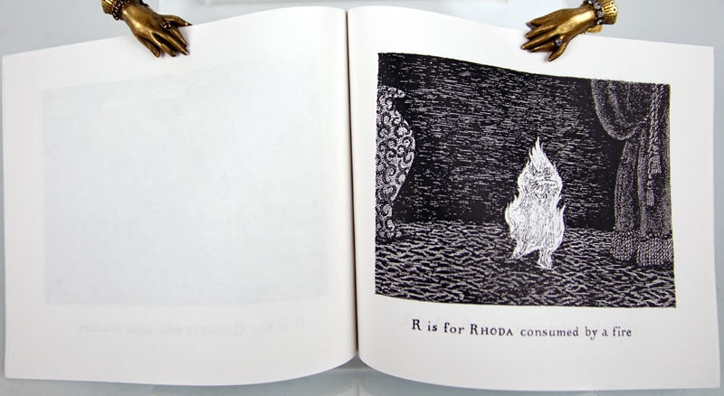 Uncorrected proof for The Gashlycrumb Tinies. Illustration