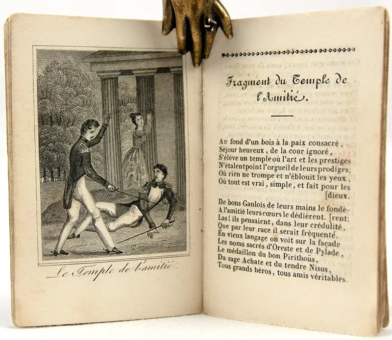 Bibliothèque en Miniature. Illustrated spread